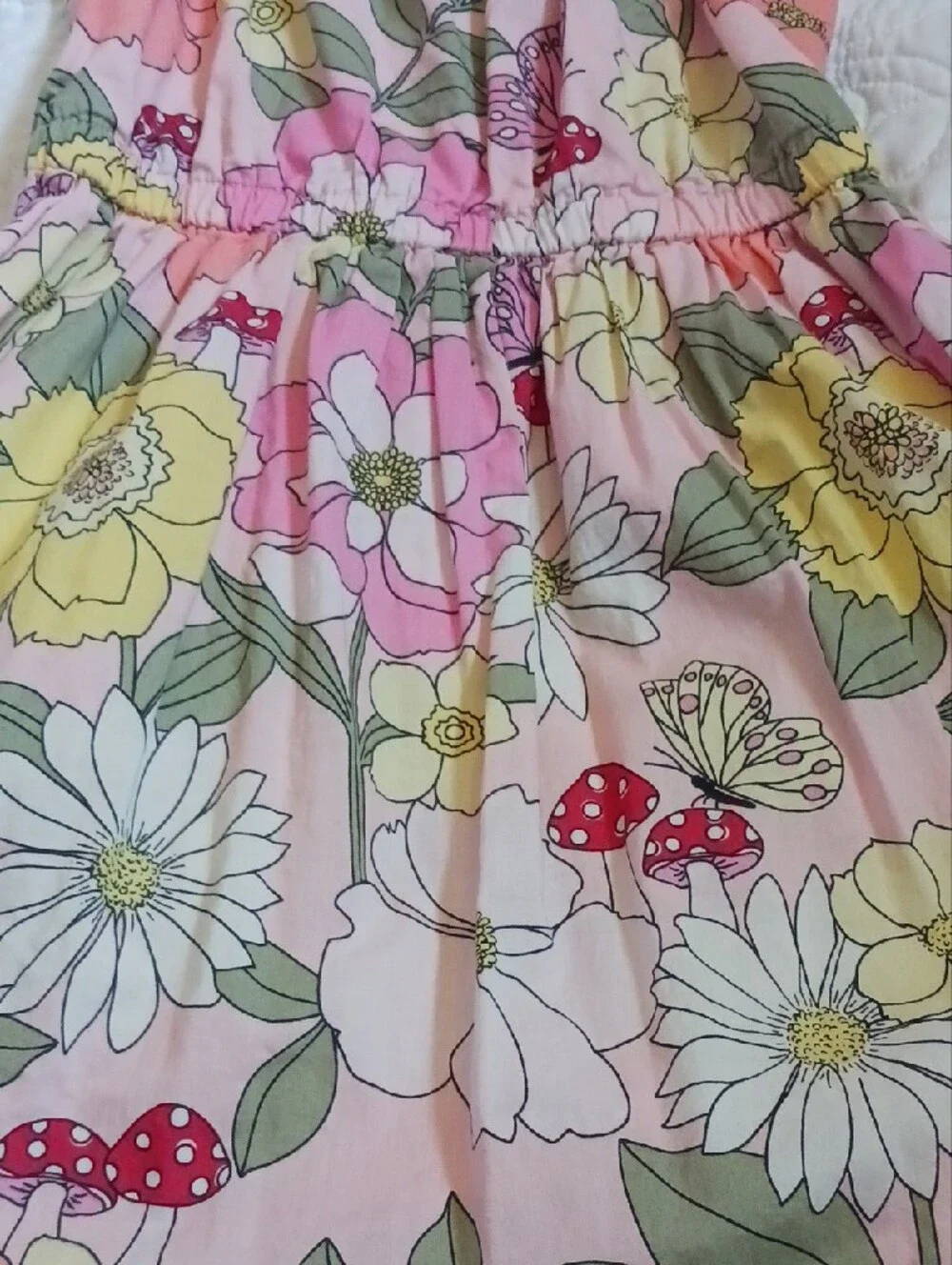 Gymboree Pink Floral Ruffle-Strap Sundress